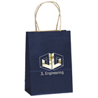Toto Matte Shoppers Bag 5-1/4W x 3-1/4 x 8-3/8H