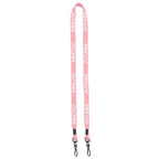 1/2 Knitted Cotton 2 Swivel J-Hook Badge Lanyard