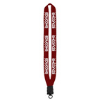 1 Knitted Cotton Lanyard w/Snap-Buckle Release with O-ring Attachment