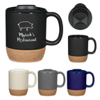 14 Oz Cork Base Ceramic Mug