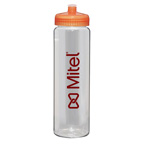 Clear Sport Bottle 32 Oz HUGE IMPRINT AREA