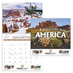 Deluxe Beautiful America 16 Month Wall Calendar