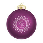 Satin Finished Round Shatterproof Ornament